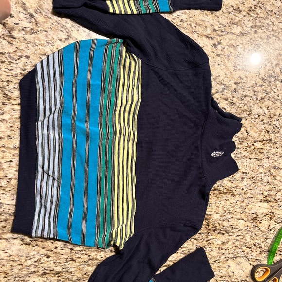 Free People Mountain Mama Striped Layering Top - Picture 8 of 14